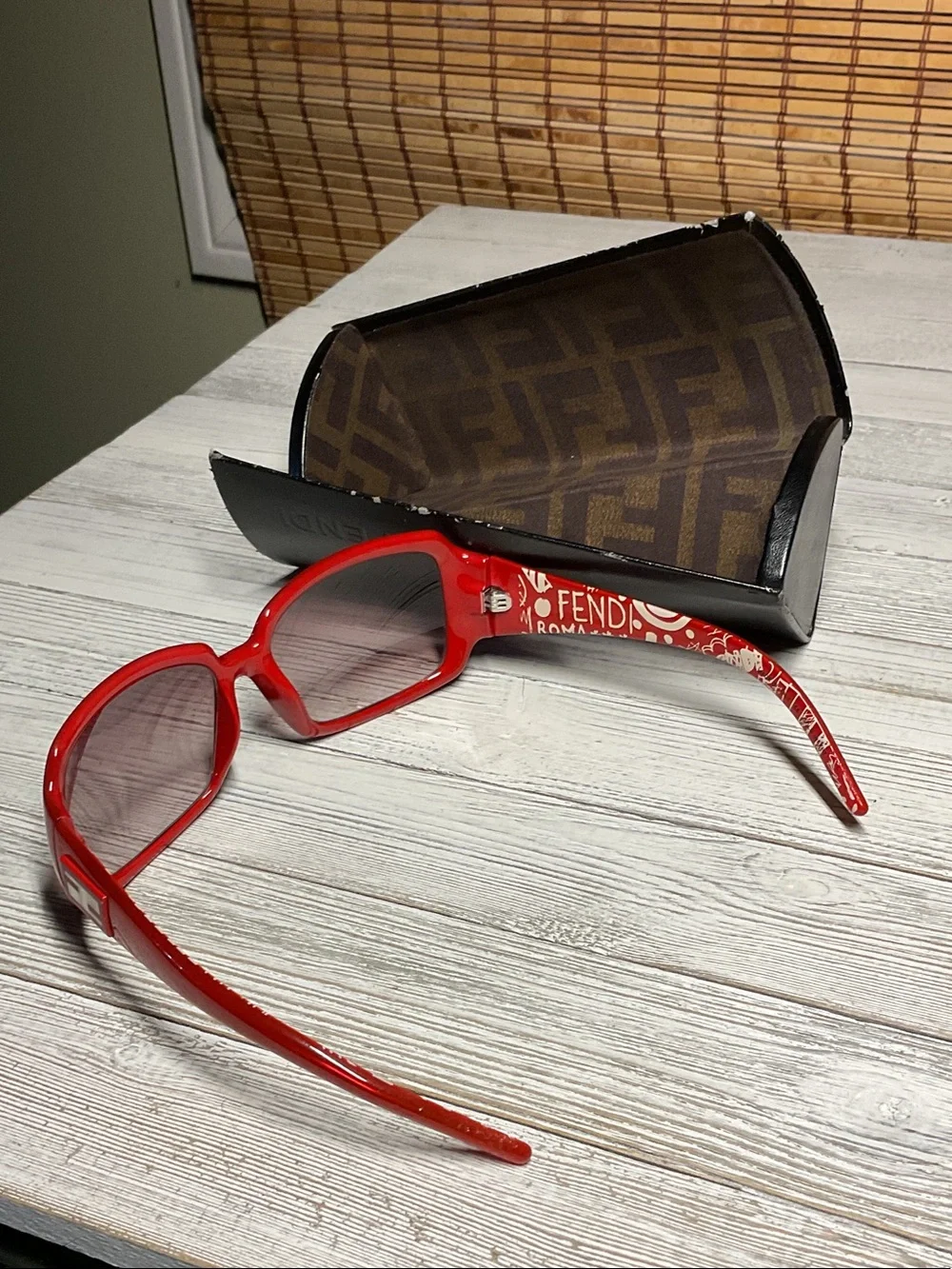 Fendi FS507 624 Red Gradient Art Wrap Designer Italy Sunglasses Frames 58mm
